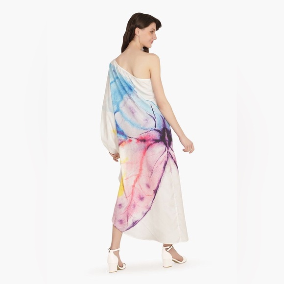America and Beyond | Rainbow Butterfly One Shoulder Dress - Picture 2 of 12